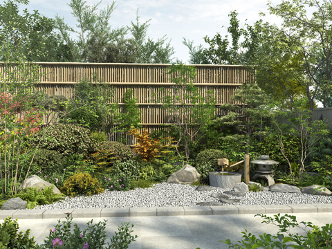  园林景观 庭院景观3d模型 