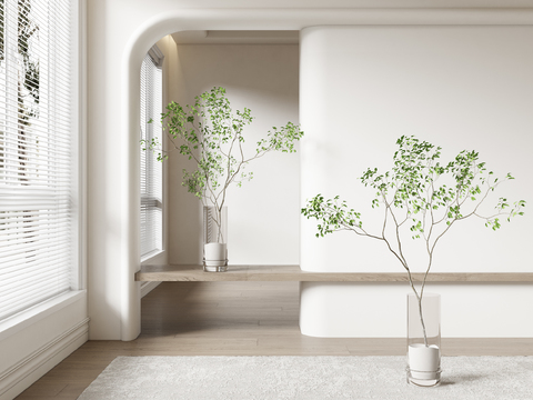  水培绿植 水生绿植3d模型 