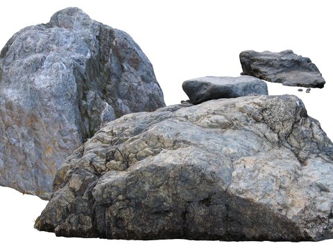  庭石 景观石 岩石psd 