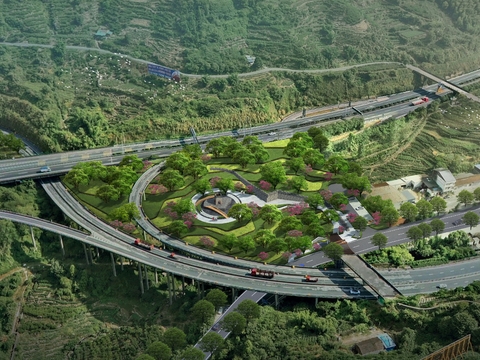  城市道路 高速公路psd 