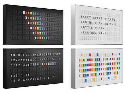  复古翻页电子显示屏3d模型 