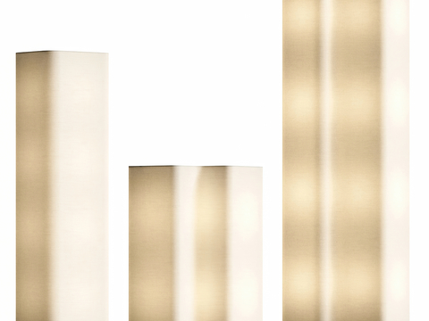  minotti 条形落地灯3d模型 