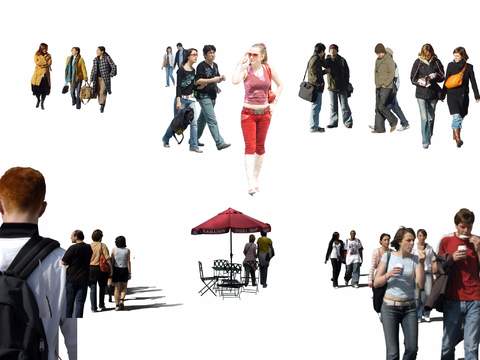  人物 街道行人 旅人psd 