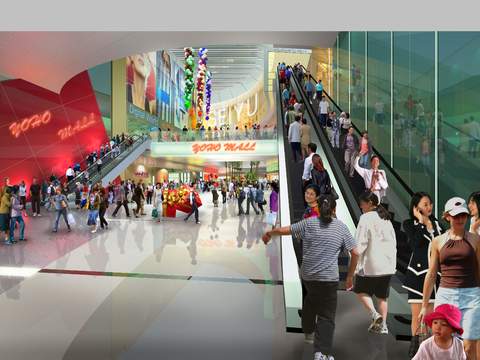  现代商场超市商城psd 