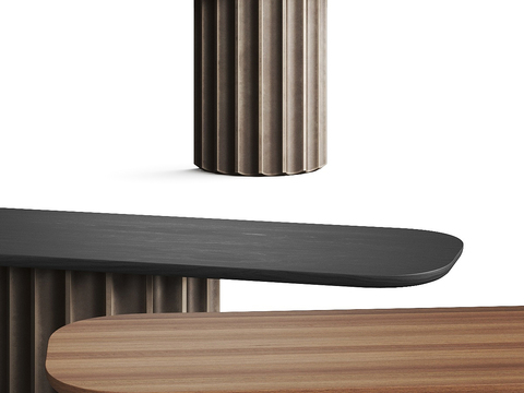  Bonaldo 条形餐桌3d模型 