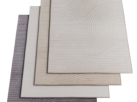  Poliform 方形地毯3d模型 