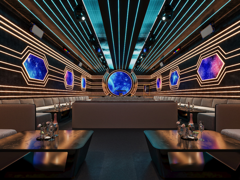  KTV包厢 夜总会 酒吧3d模型 