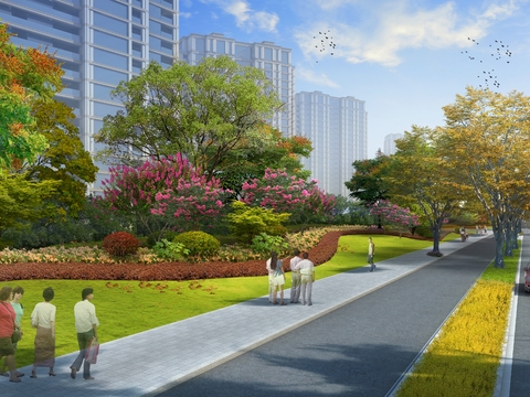  道路 桥梁景观PSD 