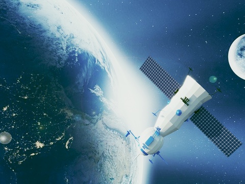  宇宙飞船空间站 太空舱卫星3d模型 