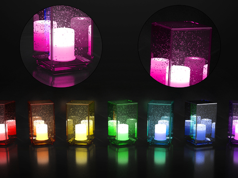  现代酒吧装饰小桌灯3d模型 