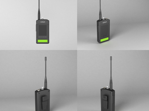  现代手持机对讲机3d模型 