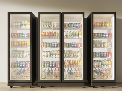  冰箱 冰柜 饮料柜3d模型 