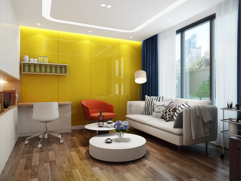  现代诊所诊疗室3D模型 