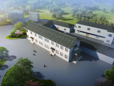  新中式民宅 自建房psd 