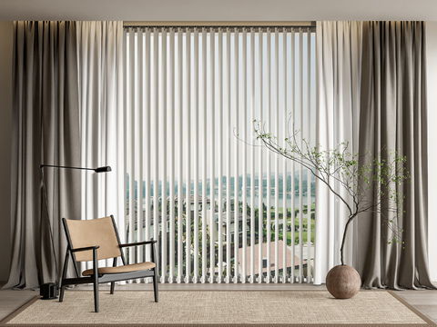 窗帘 梦幻帘3d模型