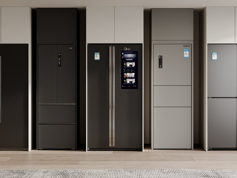  冰箱 冰箱柜3d模型 