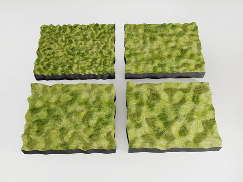  微地形小品3d模型 