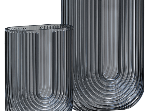  Florenty 玻璃花瓶 植物花瓶 器皿3d模型 