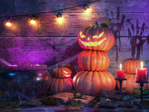 万圣节舞美3d模型