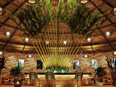  北欧酒吧3D模型 