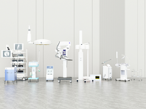  医疗设备 监测仪器3d模型 