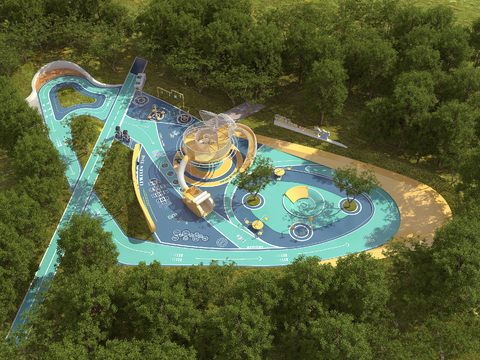  儿童乐园 口袋公园3d模型 