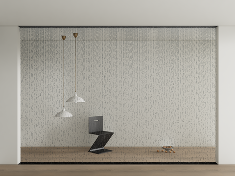  水幕帘 雨水喷泉3d模型 