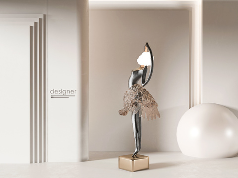  人物雕塑 艺术摆件3d模型 