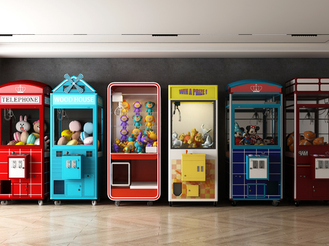  抓娃娃机3d模型 