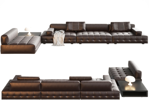  Poliform 转角沙发 模块沙发3d模型 