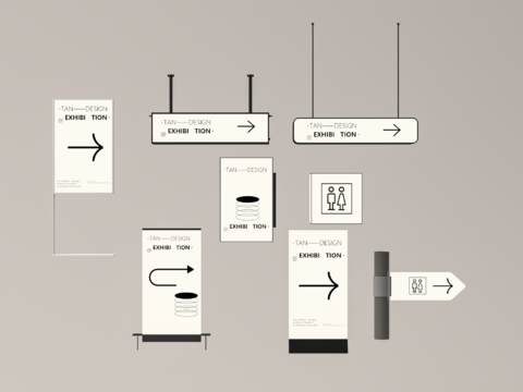  指示牌 导视牌 标识牌3d模型 