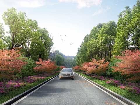  城镇道路 公路psd 