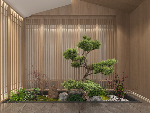  室内造景 园艺小品3d模型 