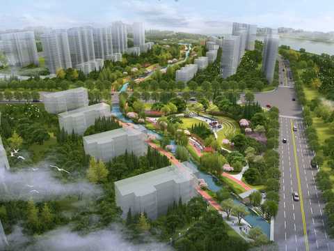  道路鸟瞰PSD 