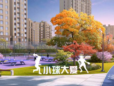  口袋公园 文化雕塑psd 