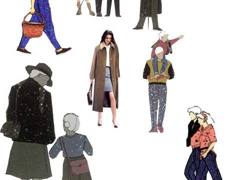  现代休闲人物psd 