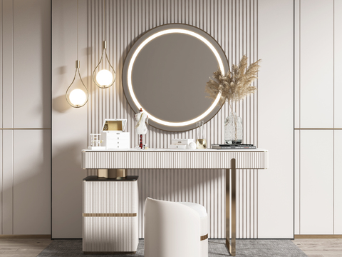 现代梳妆台3d模型