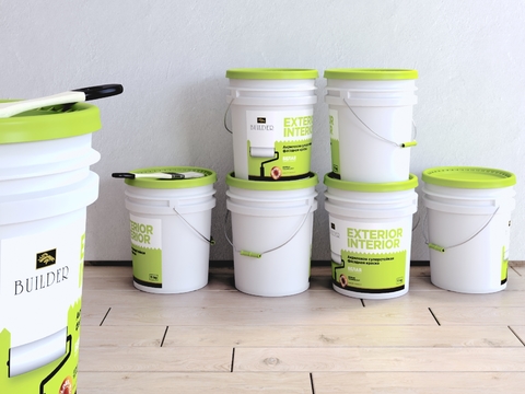  现代油漆油桶3d模型 