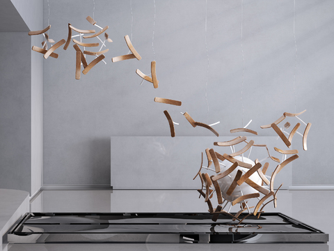  现代艺术装置雕塑摆件3d模型 