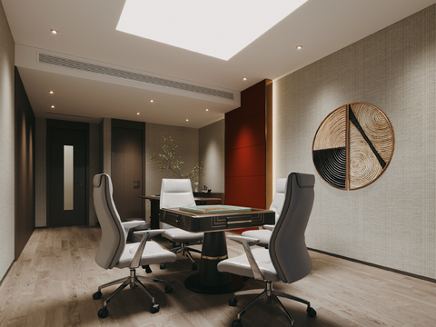  轻奢麻将室 麻将房3d模型 