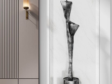  现代抽象雕塑3d模型 