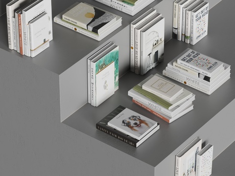  书本 书籍 杂志3d模型 