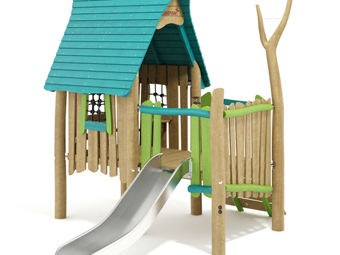  儿童游乐 滑梯3d模型 