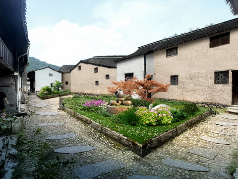  新农村道路 乡村景面psd 