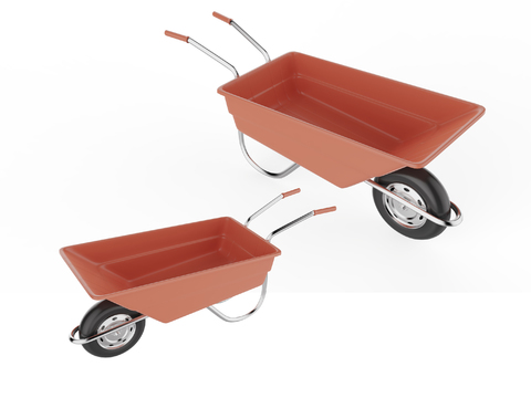  工地翻斗车 手推车3d模型 