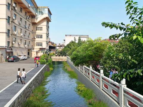  现代河道整治psd 