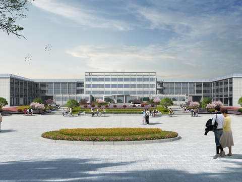  现代公园园林psd 