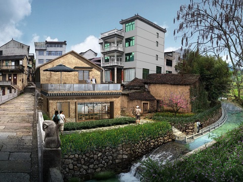  美丽乡村 农村改造psd 