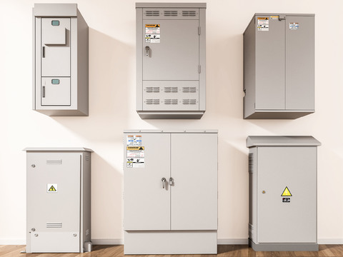  配电箱 配电柜3d模型 