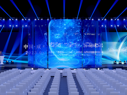  发布会舞台 科技舞台3d模型 